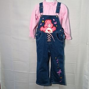 2 piece Care Bears pink outfit New vintage 2003